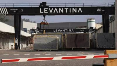 Instalaciones de Levgranite, filial de Levantina en O Porriño.