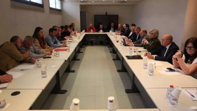 Reunión del convenio de la cerámica, en el año pasado.