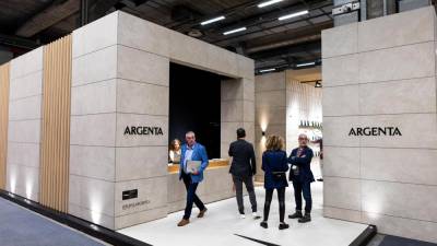 $!El acceso al estand de Argenta en BolognaFiere.