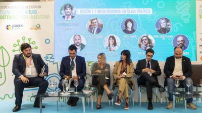 La mesa política de debate del Congreso Anual de Cogeneración celebrado este martes en Madrid.