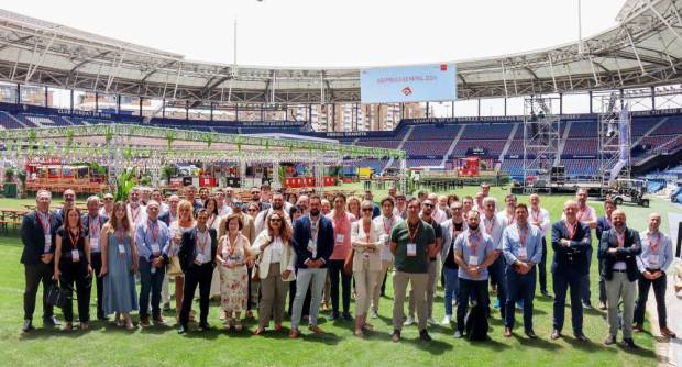 $!Imagen de la asamblea del Cluster de Innovación en Envase y Embalaje que se ha celebrado en el estadio Ciutat de València.