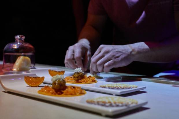 $!Dekton, el ‘lienzo’ de la experiencia sensorial del restaurante Samsha en València