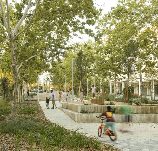 $!Primer Premio en Intervención en Ámbito Urbano: Transformación Rambla Girada en Vilafranca del Penedès, Barcelona.