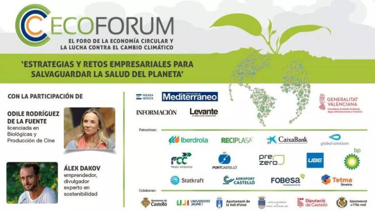 Mediterráneo organiza en Castelló el sexto Ecoforum de la Comunitat Valenciana